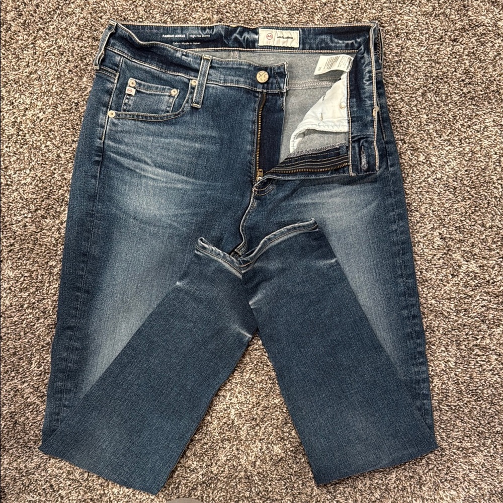 A.G. Denim Jeans - Farrah Ankle High Rise Skinny